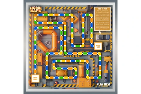 The original Home Safe board and its winding factory route