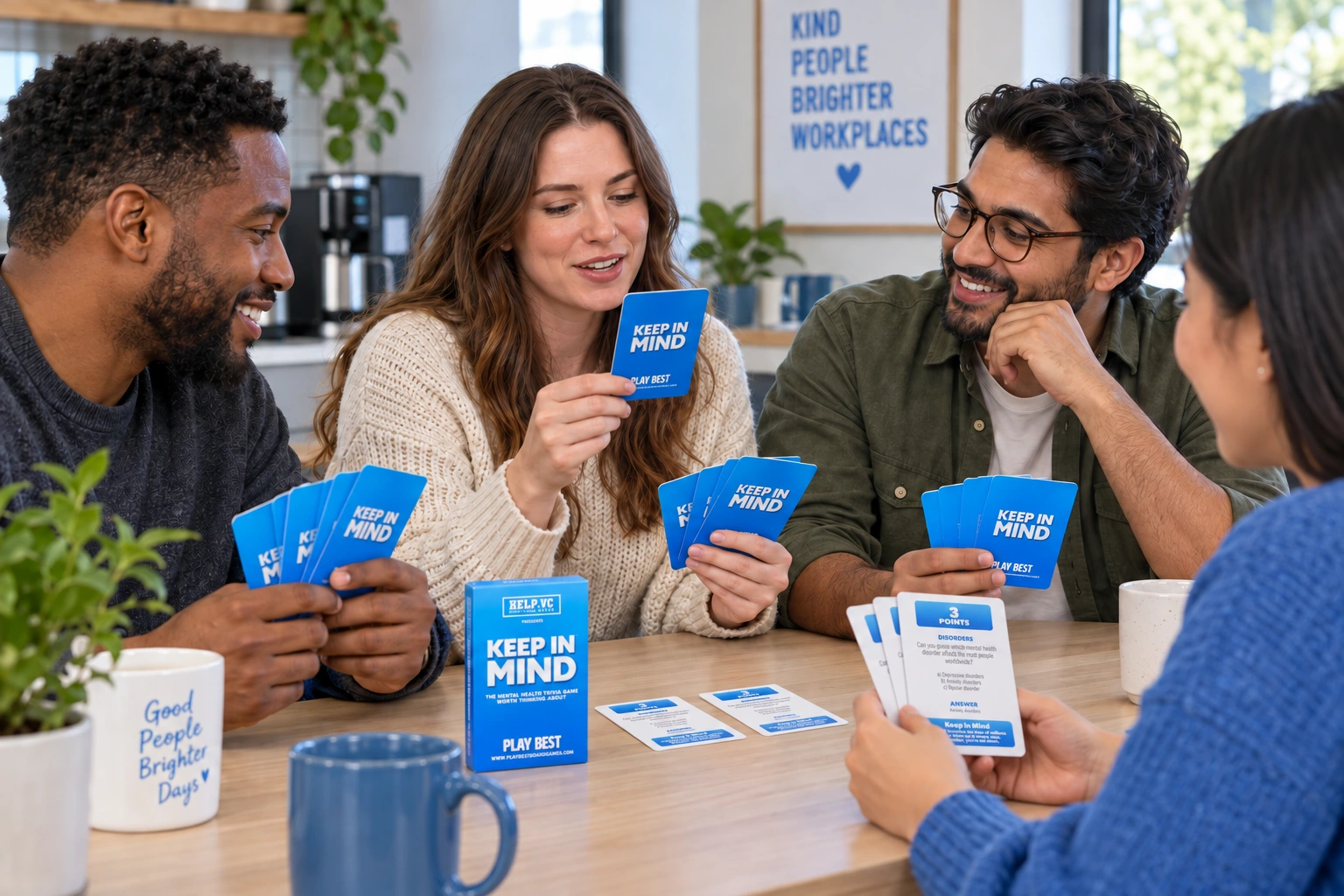 People sharing a game of Keep in Mind — illustrative scene